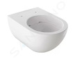 Geberit Acanto - Závěsné WC, Rimfree, s KeraTect, bílá 500.600.01.8