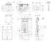 Geberit Duofix - Set předstěnové instalace, klozetu a sedátka Ideal Standard Tesi, tlačítka Sigma01, Rimless, SoftClose, lesklý 