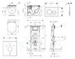 Geberit Duofix - Set předstěnové instalace, klozetu a sedátka Ideal Standard Tesi, tlačítka Sigma20, Rimless, SoftClose, bílá/ch