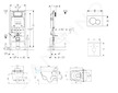Geberit Duofix - Set předstěnové instalace, klozetu a sedátkaTece One, tlačítka Sigma01, Rimless, SoftClose, alpská bílá 111.300