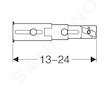 Geberit Duofix - Souprava pro kotvení nohou k zadní stěně 111.064.00.1