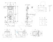 Geberit Kombifix - Modul pro závěsné WC s tlačítkem Sigma50, alpská bílá + Tece One - sprchovací toaleta a sedátko, Rimless, Sof