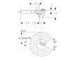 Geberit Příslušenství - Sprchová odpadní souprava d52, připojovací koleno 150.058.00.1