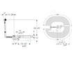 Geberit Příslušenství - Vanová odtoková a přepadová souprava, délka 260 mm, chrom 150.017.00.6