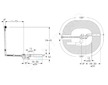 Geberit Příslušenství - Vanová odtoková a přepadová souprava, délka 730 mm, souprava pro kompletaci, chrom 150.525.21.6