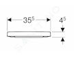 Geberit Selnova Square - WC sedátko, duroplast, bílá 501.555.01.1