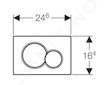 Geberit Sigma01 - Ovládací tlačítko splachování, alpská bílá 115.770.11.5