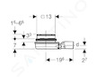 Geberit Varino - Podlahová vpusť vodorovná, d 5 cm 388.032.00.1