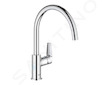 Grohe BauEdge - Dřezová baterie, chrom 31367001