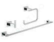 Grohe Essentials Cube - Sada doplňků, chrom 40777001