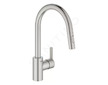 Grohe Feel - Dřezová baterie s výsuvnou sprškou, supersteel 31486DC1