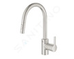 Grohe Feel - Dřezová baterie s výsuvnou sprškou, supersteel 31486DC1