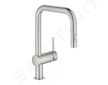 Grohe Minta - Dřezová baterie s výsuvnou sprškou, supersteel 32322DC2