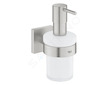 Grohe QuickFix Start Cube - Dávkovač mýdla s držákem, sklo/supersteel 41098DC0