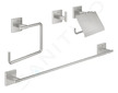 Grohe QuickFix Start Cube - Set koupelnových doplňků 4 v 1, supersteel 41115DC0