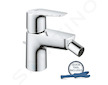 Grohe Start Edge - Bidetová baterie s výpustí, chrom 23345001