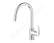 Grohe Start Edge - Dřezová baterie s výsuvnou koncovkou, chrom 30551000