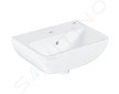 Grohe Start Edge - Umývátko 45x35 cm, s přepadem, otvor pro baterii, alpská bílá 39953000