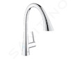 Grohe Zedra - Dřezová baterie s výsuvnou sprškou, chrom 32294002