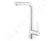 Grohe Zedra - Dřezová baterie s výsuvnou sprškou, chrom 32553002