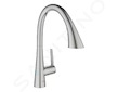 Grohe Zedra - Dřezová baterie s výsuvnou sprškou, supersteel 32294DC2