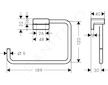 Hansgrohe AddStoris - Držák na ručník, chrom 41754000