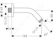 Hansgrohe Aktiva - Sprchové rameno 13 cm, chrom 27411000