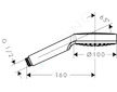 Hansgrohe Crometta - Sprchová hlavice, Green 6 l/min, bílá/chrom 26334400