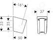 Hansgrohe Držáky - Sprchový držák Porter S, chrom 28331000