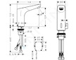 Hansgrohe Focus E2 - Elektronická umyvadlová baterie s ovládáním teploty na baterie, chrom 31171000