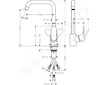 Hansgrohe Focus M41 - Dřezová baterie, chrom 31822000