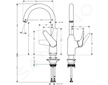 Hansgrohe Focus M42 - Dřezová baterie M421-H220, chrom 71802000