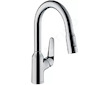 Hansgrohe Focus M42 - Dřezová baterie M4216-H180 s výsuvnou sprškou, sBOX, chrom 71821000