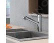 Hansgrohe Focus M42 - Dřezová baterie M427-H150 ECO, s výsuvnou koncovkou, EcoSmart, chrom 71865000