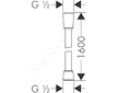 Hansgrohe Hadice - Sprchová hadice Isiflex 1,60 m, leštěný vzhled zlata 28276990
