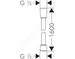Hansgrohe Hadice - Sprchová hadice Isiflex 1,60 m, matná bílá 28276700