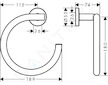 Hansgrohe Logis Universal - Kruh na ručník, chrom 41724000