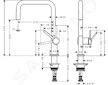 Hansgrohe M54 - Dřezová baterie Talis, chrom 72806000