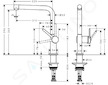 Hansgrohe M54 - Dřezová baterie Talis, chrom 72840000