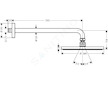 Hansgrohe Raindance S - Hlavová sprcha PowderRain 240, se sprchovým ramenem 39 cm, chrom 27607000