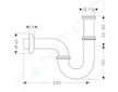 Hansgrohe Sifony - Sifon, chrom 53002000