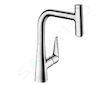 Hansgrohe Talis M51 - Dřezová baterie M5115-H220 s výsuvnou sprškou, sBOX, chrom 73852000