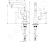 Hansgrohe Talis Select M51 - Dřezová baterie, chrom 72820000