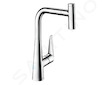 Hansgrohe Talis Select M51 - Dřezová baterie M5115-H300 s výsuvnou sprškou, sBOX, chrom 73853000