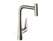 Hansgrohe Talis Select M51 - Dřezová baterie M5115-H300 s výsuvnou sprškou, sBOX, vzhled nerezu 73853800