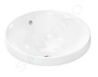 Hansgrohe Xuniva S - Umývátko, průměr 40 cm, s přepadem, bez otvoru pro baterii, SmartClean, bílá 61054450