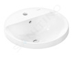 Hansgrohe Xuniva S - Umývátko, průměr 45 cm, s přepadem, otvor pro baterii, SmartClean, bílá 61056450