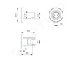 Ideal Standard ALU+ - Držák sprchy, hedvábná černá BC806XG