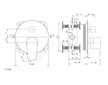 Ideal Standard Cerafine O - Baterie pod omítku, pro 2 spotřebiče, hedvábná černá A7350XG