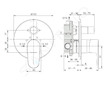 Ideal Standard Cerafine O - Baterie pod omítku, pro 2 spotřebiče, s tělesem, hedvábná černá A7193XG